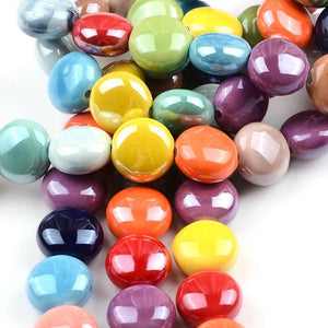 15mm Ceramic Spacer Beads for Jewelry Making DIY Bracelet Earrings