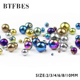 Hematite Beads 2/3/4/6/8/10mm Round Plating Natural Stone Ball Loose Beads