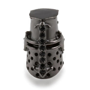Micro Pave CZ Helmet Bracelet Beads for DIY Jewelry Making
