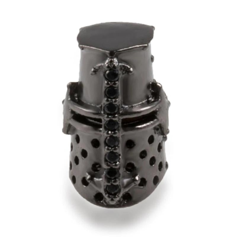 Micro Pave CZ Helmet Bracelet Beads for DIY Jewelry Making