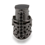 Micro Pave CZ Helmet Bracelet Beads for DIY Jewelry Making