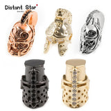 Micro Pave CZ Helmet Bracelet Beads for DIY Jewelry Making