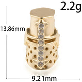 Micro Pave CZ Helmet Bracelet Beads for DIY Jewelry Making