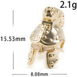 Micro Pave CZ Helmet Bracelet Beads for DIY Jewelry Making