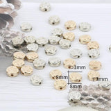 100pcs 8mm Silver Smiling Face CCB Beads Loose Spacer Acrylic Beads