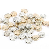 100pcs 8mm Silver Smiling Face CCB Beads Loose Spacer Acrylic Beads