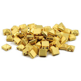 6MM Hematite Matte Square Pyramid Spacer Beads
