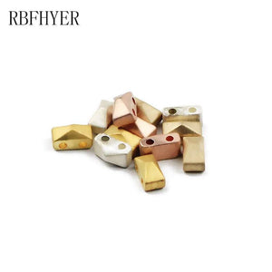 6mm Hematite Matte Rectangle Spacer Beads for DIY Jewelry Making
