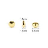8mm Hematite Flat Round Spacers Beads for DIY Bracelets