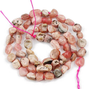 Argentina Rhodonite Natural Stone Gravel Beads 4-7mm