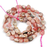 Argentina Rhodonite Natural Stone Gravel Beads 4-7mm
