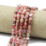 Argentina Rhodonite Natural Stone Gravel Beads 4-7mm