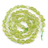 Olive Quartz Gravel Spacer Beads 4mm~7mm for Jewelry Making