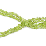 Olive Quartz Gravel Spacer Beads 4mm~7mm for Jewelry Making
