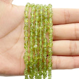 Olive Quartz Gravel Spacer Beads 4mm~7mm for Jewelry Making