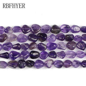 Dark Purple Crystal Smooth Gravel Beads 4mm-8mm