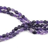 Dark Purple Crystal Smooth Gravel Beads 4mm-8mm
