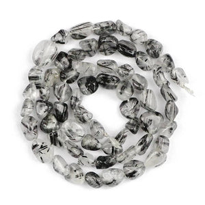 Rutilated Irregular Crystal Gravel Beads for Jewelry Making