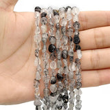 Rutilated Irregular Crystal Gravel Beads for Jewelry Making