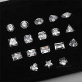 18-Piece Set 5A CZ Cubic Zirconia Stones in Various Shapes