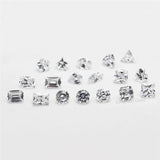 18-Piece Set 5A CZ Cubic Zirconia Stones in Various Shapes