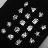 18-Piece Set 5A CZ Cubic Zirconia Stones in Various Shapes