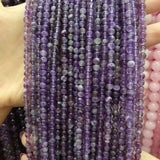 Amethysts 4/6/8/10/12mm Round Stone Beads for Jewelry Making DIY