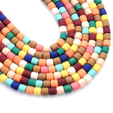 6mm Multicolor Polymer Clay Barrel Beads for Jewelry Making DIY Bracelet