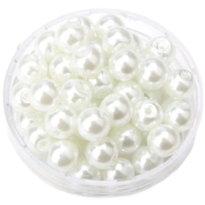 Olingart 8MM 50PCS/Lot Mixed Glass Pearls Beads DIY Jewelry Making