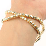 9k Plated Hematite Beads Natural Stone Charms for Jewelry