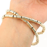 9k Plated Hematite Beads Natural Stone Charms for Jewelry