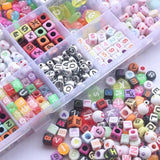 1200Pcs Acrylic Alphabet Letter Beads for Name Bracelet DIY Crafts