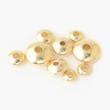 100 PCS 4-8mm Brass Flat Beads DIY Jewelry Making Accessories