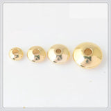 100 PCS 4-8mm Brass Flat Beads DIY Jewelry Making Accessories