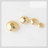 100 PCS 4-8mm Brass Flat Beads DIY Jewelry Making Accessories