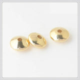 100 PCS 4-8mm Brass Flat Beads DIY Jewelry Making Accessories