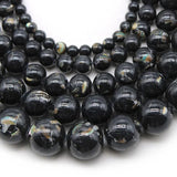 Shell Turquoise Round Beads 4/6/8/10/12mm for Jewelry Making 15''