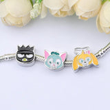 Cartoon Rabbit Star Bird Bead Pendant for DIY Jewelry Making