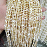 Natural Round Shell Beads 15.5-inch DIY Bracelet Necklace Jewelry