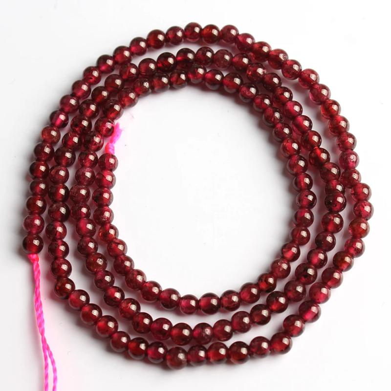 Tiny Beads Garnet Jades Stone for DIY Jewelry Making