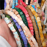 8MM Cube Agate Beads for Jewelry Making DIY