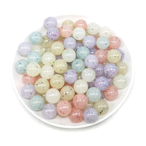 Colorful Acrylic Round Ball Spacer Beads for Jewelry Making DIY 10mm