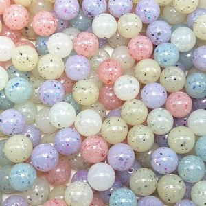 Colorful Acrylic Round Ball Spacer Beads for Jewelry Making DIY 10mm