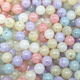 Colorful Acrylic Round Ball Spacer Beads for Jewelry Making DIY 10mm