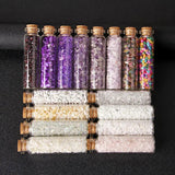 3-5MM Natural Quartz Stone Mini Glass Wishing Bottles