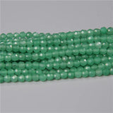 Natural Faceted Green Aventurine Stone Beads - Small Spacer Beads