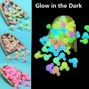 Glow In The Dark Beads 15mm 20pcs Silicone Loose BPA-Free DIY Necklace