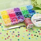 Polymer Clay Bead Kit for Jewelry Making Colorful Clay Beads