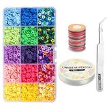 Polymer Clay Bead Kit for Jewelry Making Colorful Clay Beads