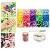 Polymer Clay Bead Kit for Jewelry Making Colorful Clay Beads